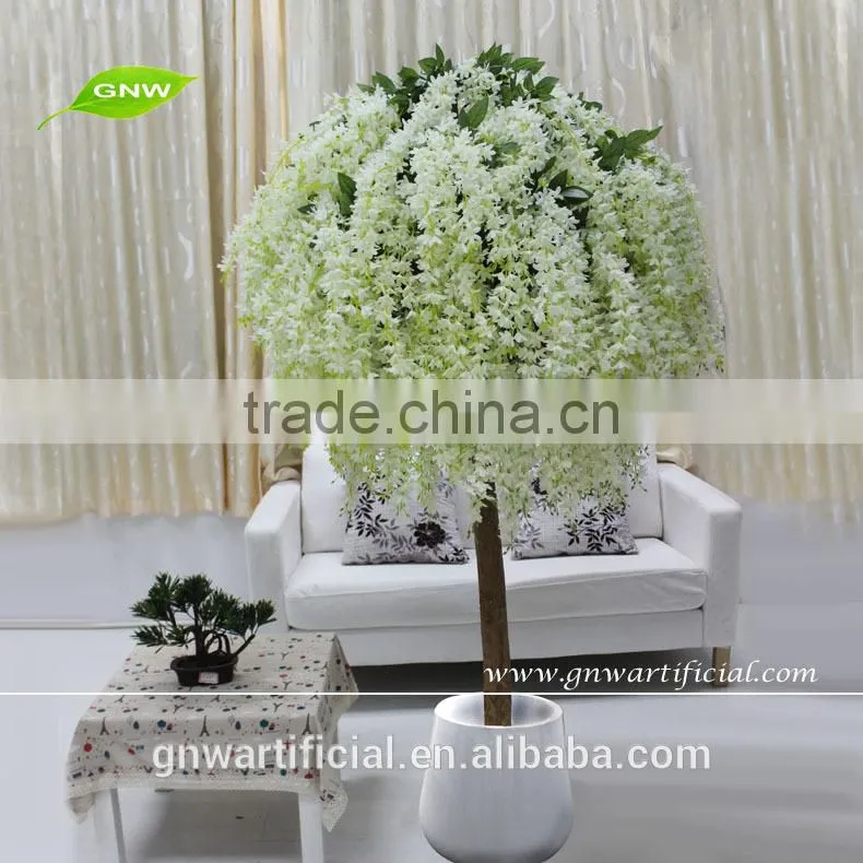 Artificial Wisteria Trees White Color for Wedding Decoration BLS053 GNW