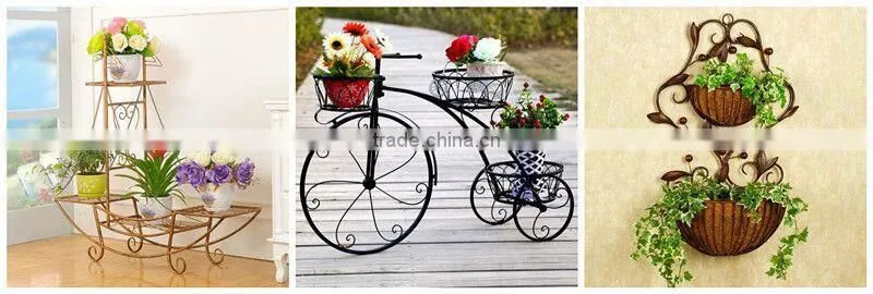 Handmade hotel indoor round hollow design metal umbrella stand holder