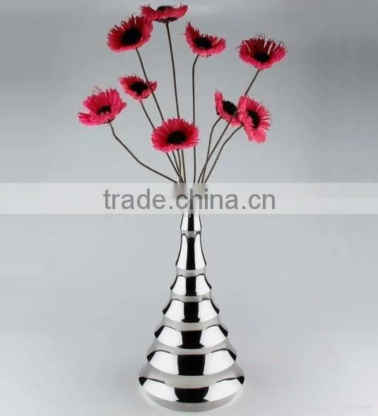 Stainless Steel Large Decorative Floor Flower Vases