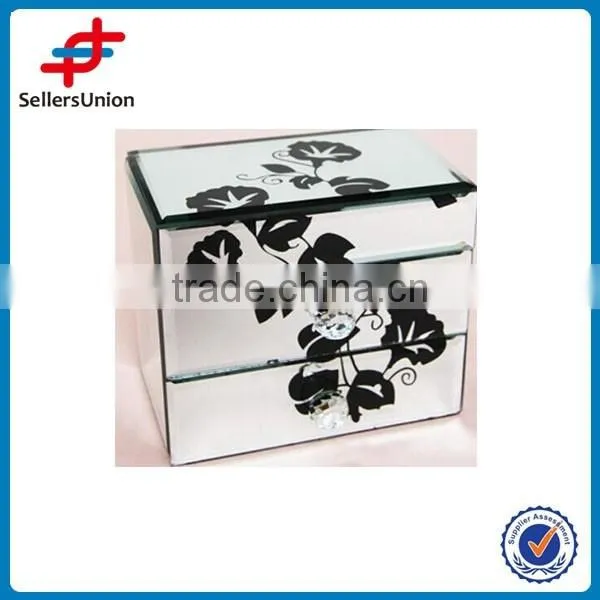 glass and crystal jewelry box