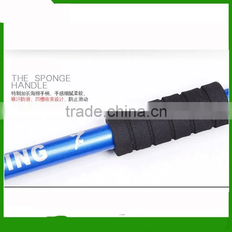 Ultra-light Telescopic Hiking Stick Anti-shock Anti-skid Walking Stick Trekking Pole 4 section Alpenstock