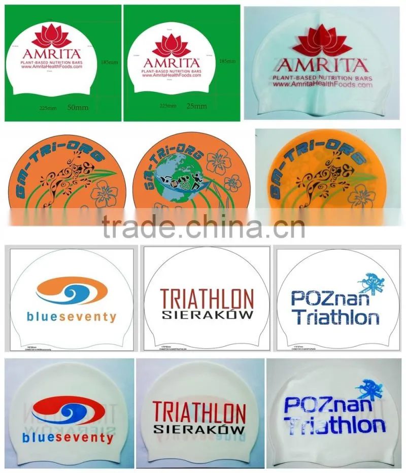 Summer Popular Soft Healthy Silicone Swimming Cap.Silicone Swim Cap