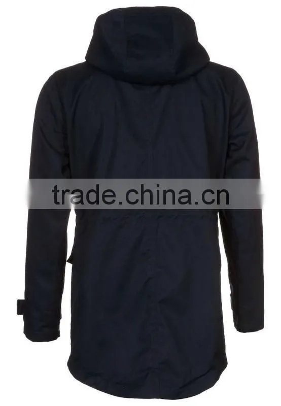 ALIKE slim fit cotton long wind coat for men