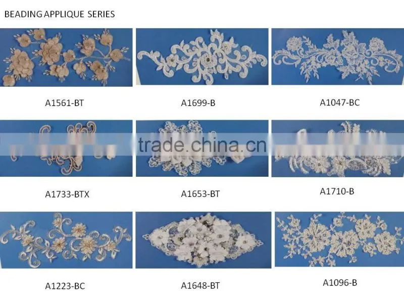 Golden Embroidery Collar Trims Sewing On Patches