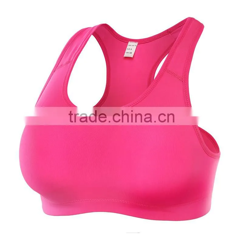 Wholesale Lycra/Ployamide custom women sports bra sexy
