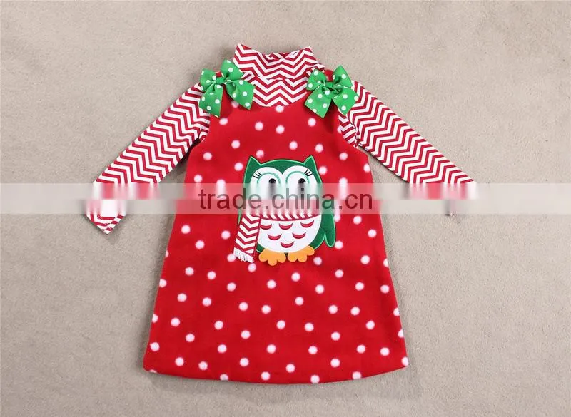 Christmas boutique hot sale penguin applique girl gift outfit