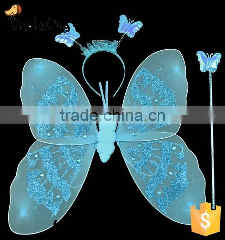 new arrival wholesale girls fairy wings cheap wing sets