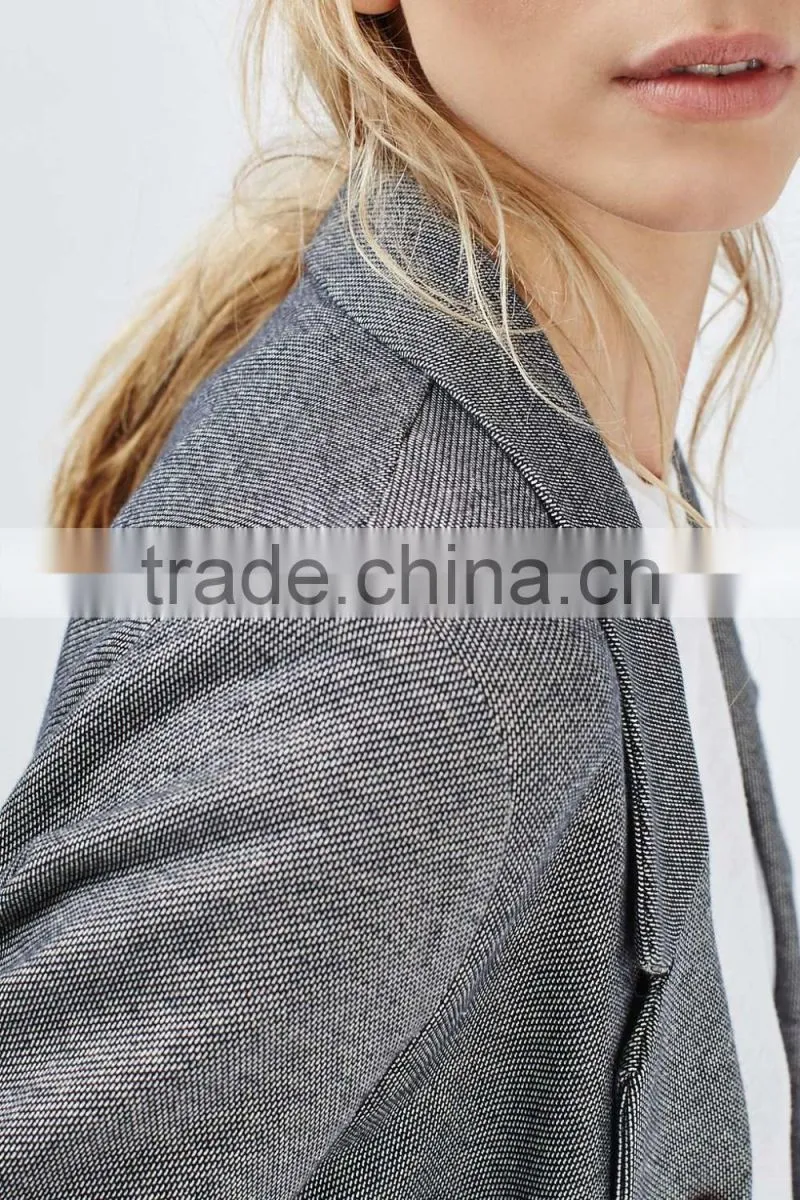 Latest design lady blazer boy friend jacket women