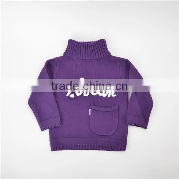 Children's turtleneck long sleeve pullover