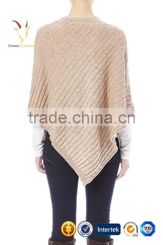 New Fashion Wrap Poncho Cable Cotton Ponchos