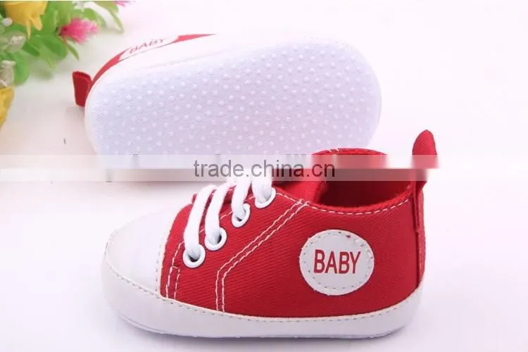 Wholesale china kids shoes canvas baby prewalker