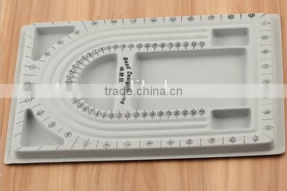 DIY beads design flocking plate/template/board for Necklace