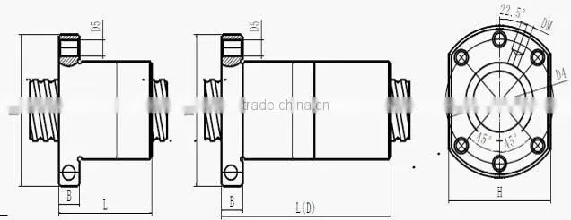 SUF2510-3 Good quality 25MM ball screw with nut