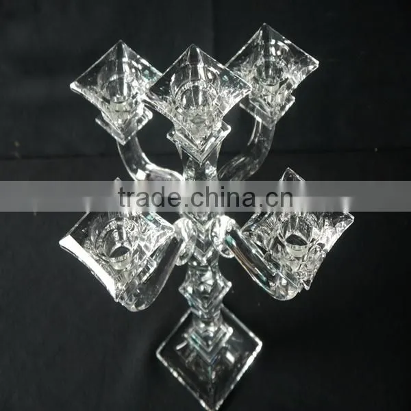 Crystal Candle holders for Glass Wedding & Table centerpieces