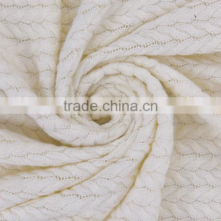 Yarn knitted blanket handmade crochet soft and comfortable blanket