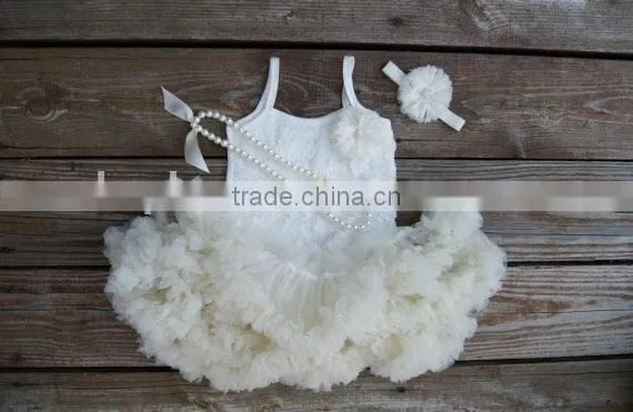 Ivory Pettiskirt- Baby Skirt- Toddler Skirt- Girls Ivory Skirt-Lace Petti- 1st Birthday Outfit- Tutu skirt-Extra Fluffy Skirt