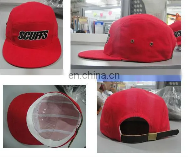 Customized Blank 5 Panel Camp Cap
