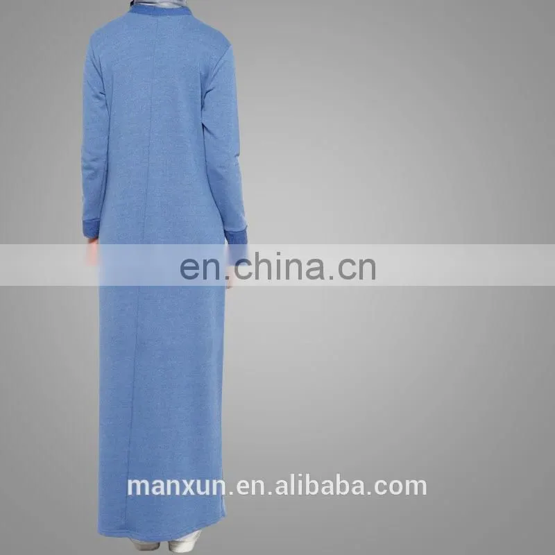 Muslim Women Maxi Design and Casual Dress Type Long Sleeve Maxi Dress Islamic Clothing