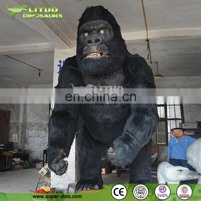 Large Kingkong Animatronic Animal For Theme Park Show