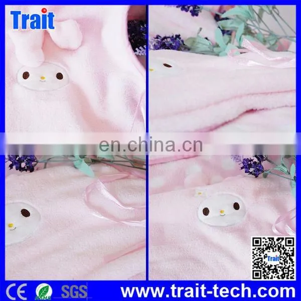 3D Cute Cartoon Soft Coral Fleece Plush Air Conditioning Blankets Baby Bedding