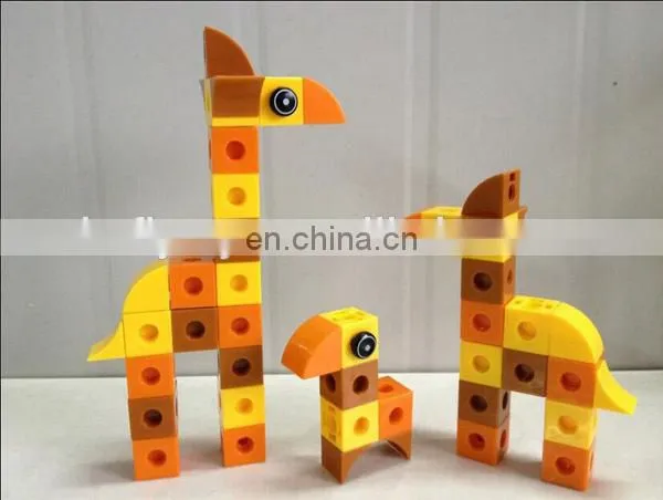 DIY giraffe plastic toy building blocks