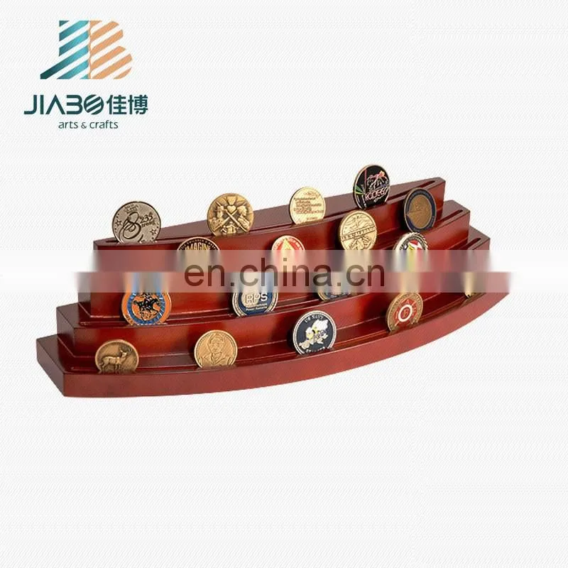 3D ribbon with round plate custom gold plated trophy