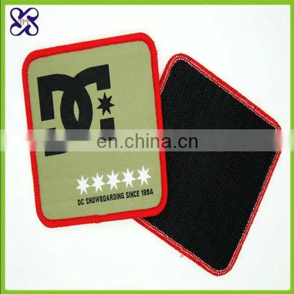 Fashion hook and loop fastener patches