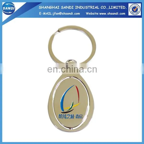 promotional custom shape metal keychain