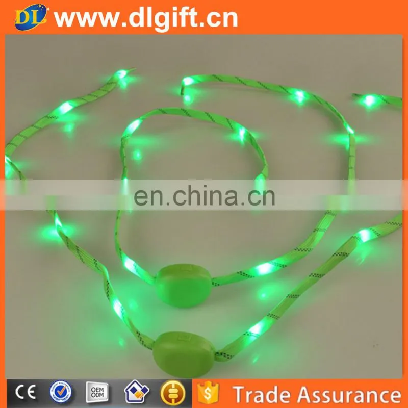 America Wholesale cute led flashing shoelace for Christmas gift