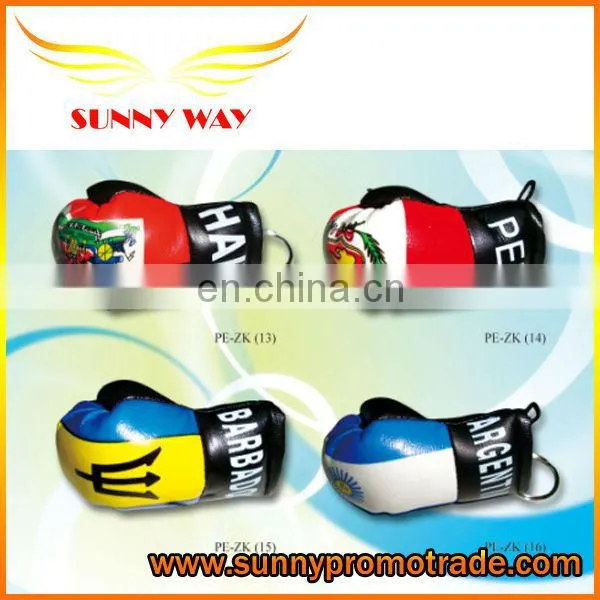 Fashion promotional PU pugilism keychain