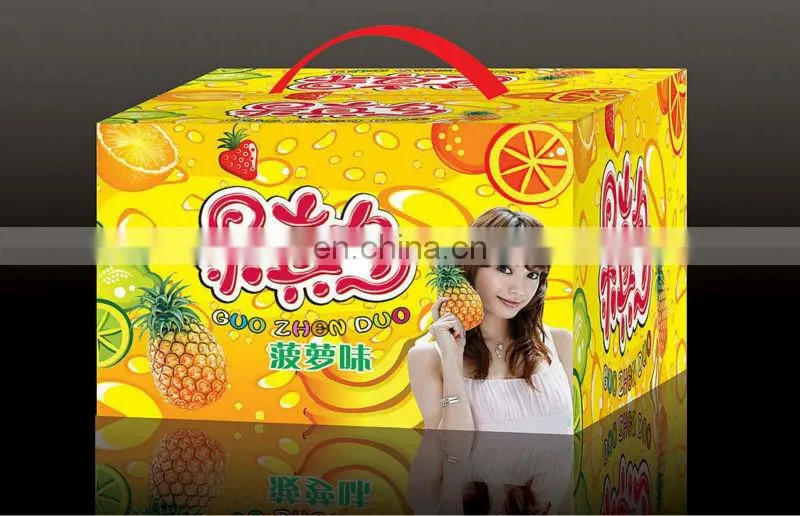 Custom Beverge Carton Box Plastic Handle