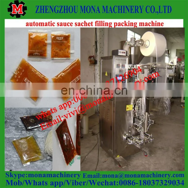 liquid fruit jam sachet packing machinery ,chili sauce making machine