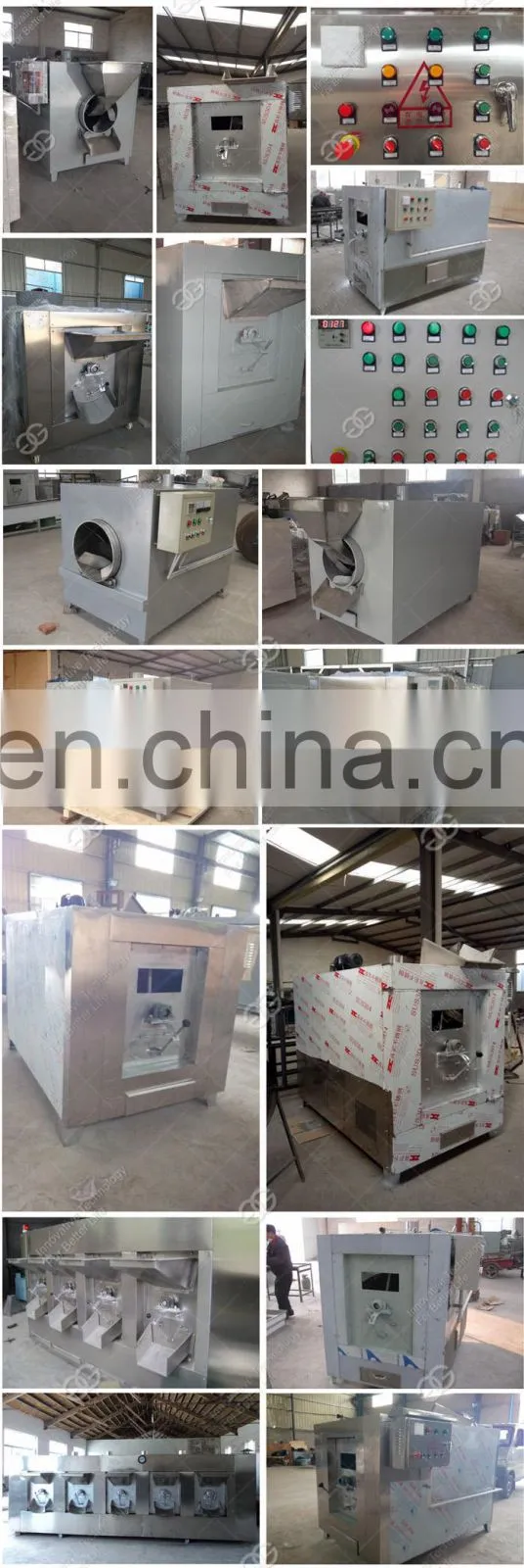 Continuous Pine Nut Sesame Cocoa Bean Pumpkin Seeds Roaster Machinery Hemp Seed Peanut Roasting Machine Price