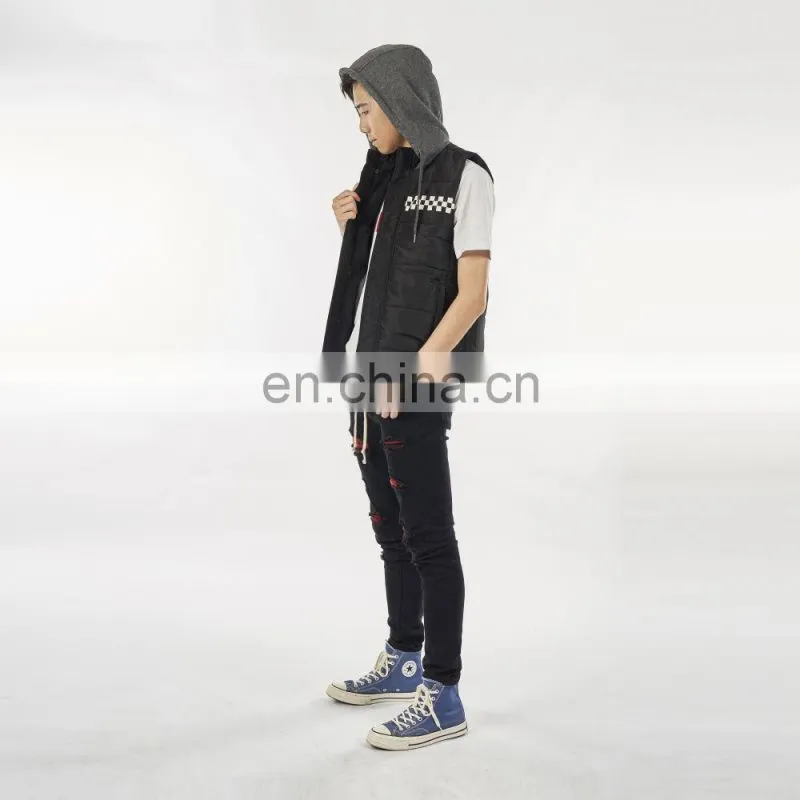 DiZNEW Bulk Wholesales Mens Outdoor puff velvet waistcoat nylon vest