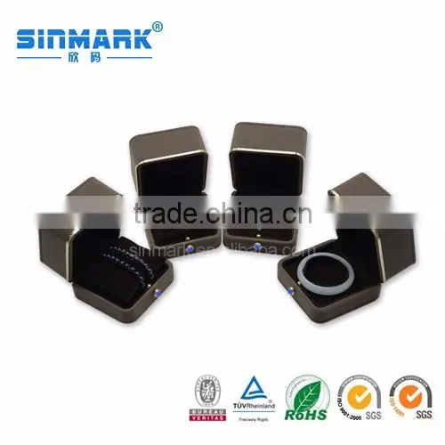 Custom high quality wedding rings in a box,jewellery gift boxes,bracelet watch