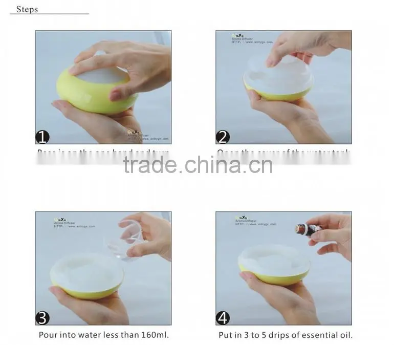 Manual humidity control type cool mist diffuser