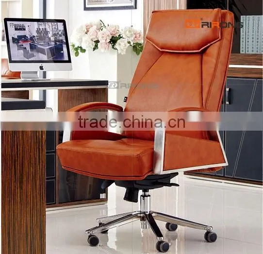 Brown color leather office executive chair