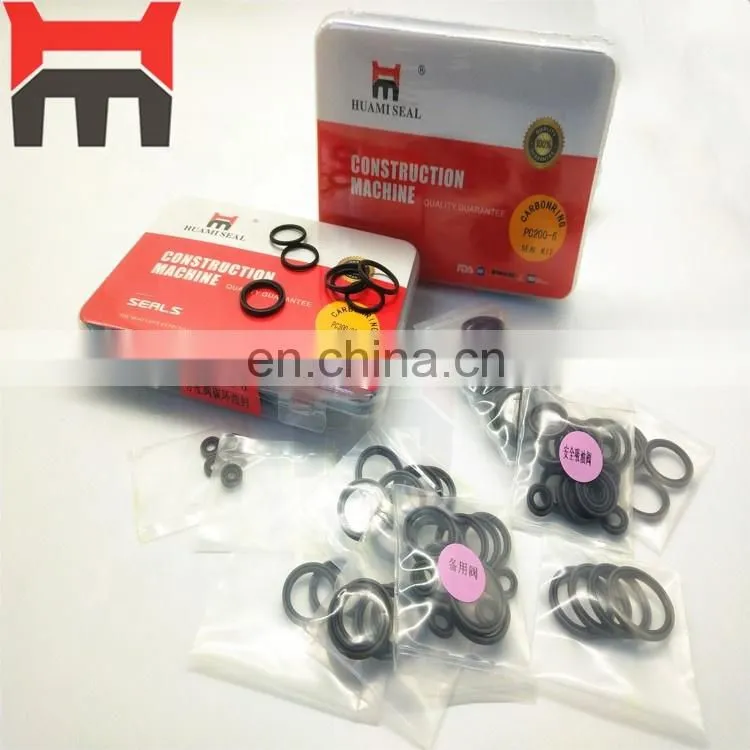PC200-7 PC200-8 excavator Control valve carbon ring seal kit 708-2L-24680