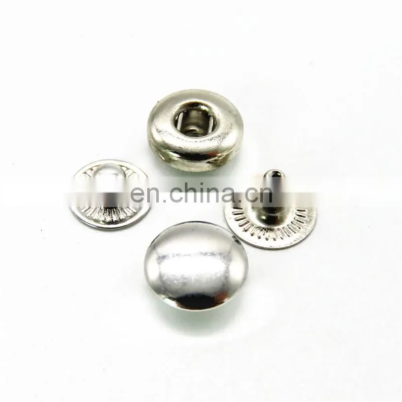 Nickle Free 8mm Copper Snap Button Push Button For Clothes