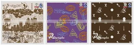 100% Polyester Woven Cartoon Print Fabric