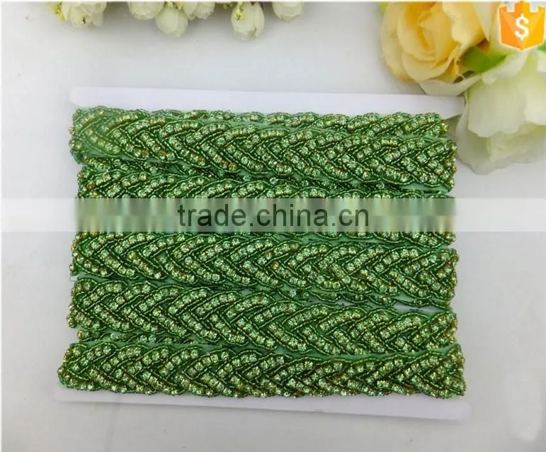 Green Rhinestone Beads Appliques Belts