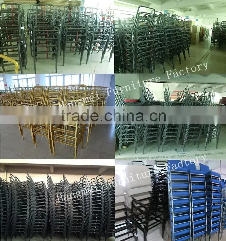 RED WINE POPALUR USED IN AUDITORIUM METAL CHURCH CHAIR