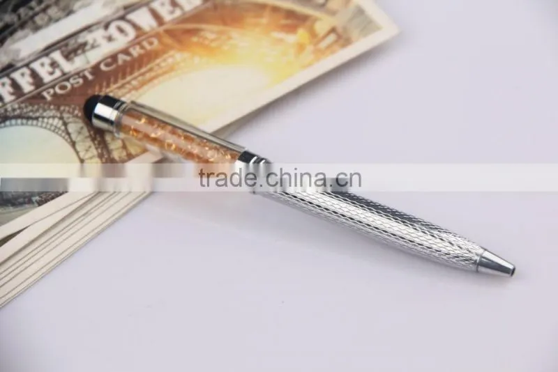 Heavy metal pen with crystal touch pen
