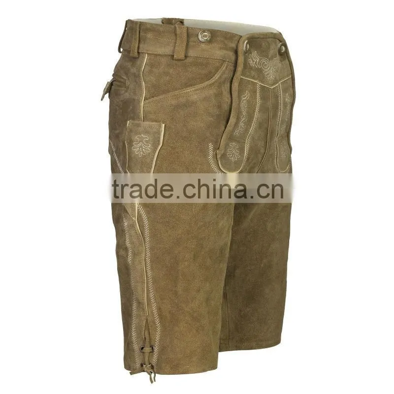 German Bavarian Oktoberfest Trachten Short Length Lederhosen-All Sizes Available