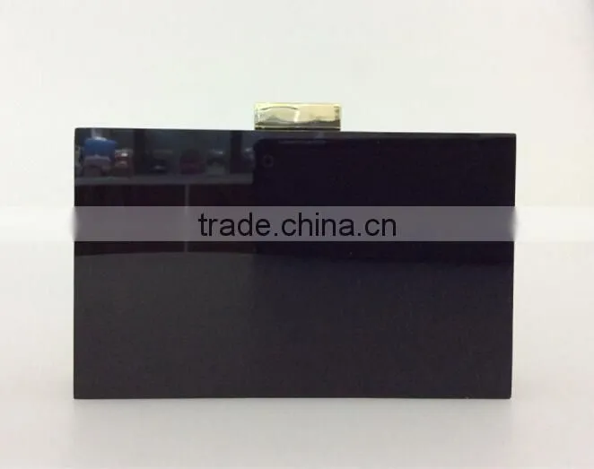 black acrylic clutch bag, black and white high quality evening bags