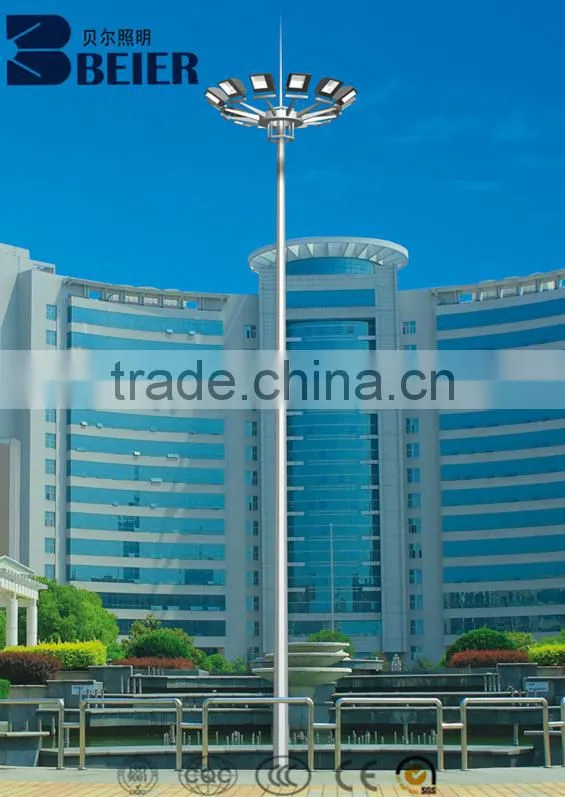 30m high mast lighting pole for school factory