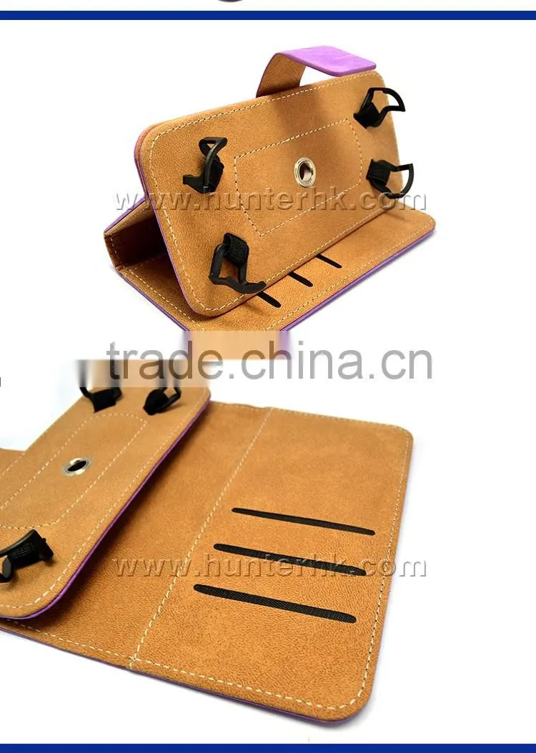 Wallet Rotating Universal Case For Mobile Phone Size