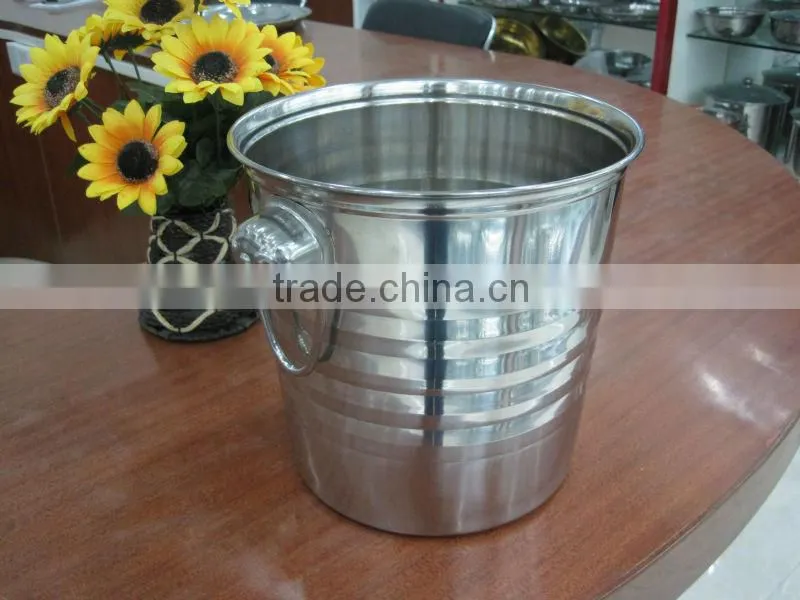 Elegant High Quality Stainless Steel Champagne Bucket / Wine Bucket