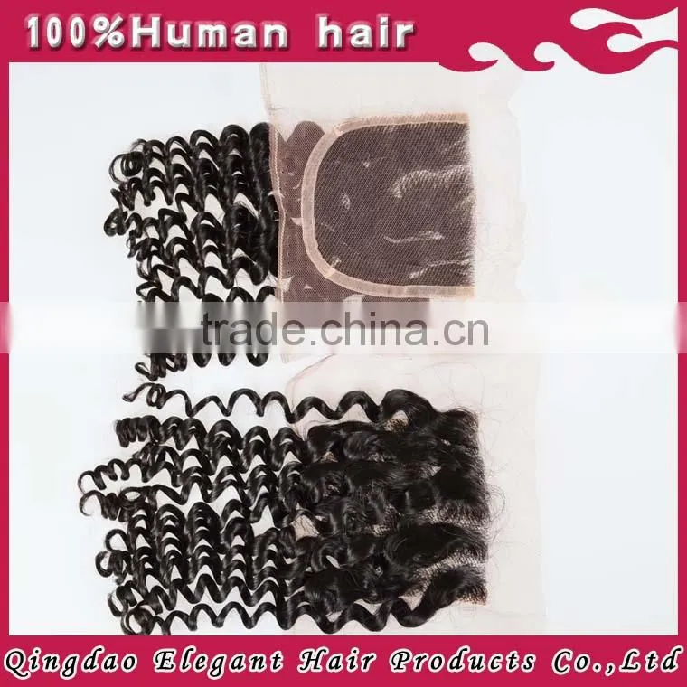 Bayonne style 24" color #4 deep wave middle part 100% Brazilian full lace human hair wigs