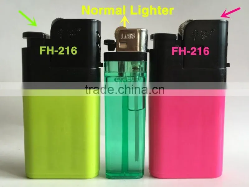 cheap mini king disposable cigarette fint lighter with ISO9994&CR FH-216